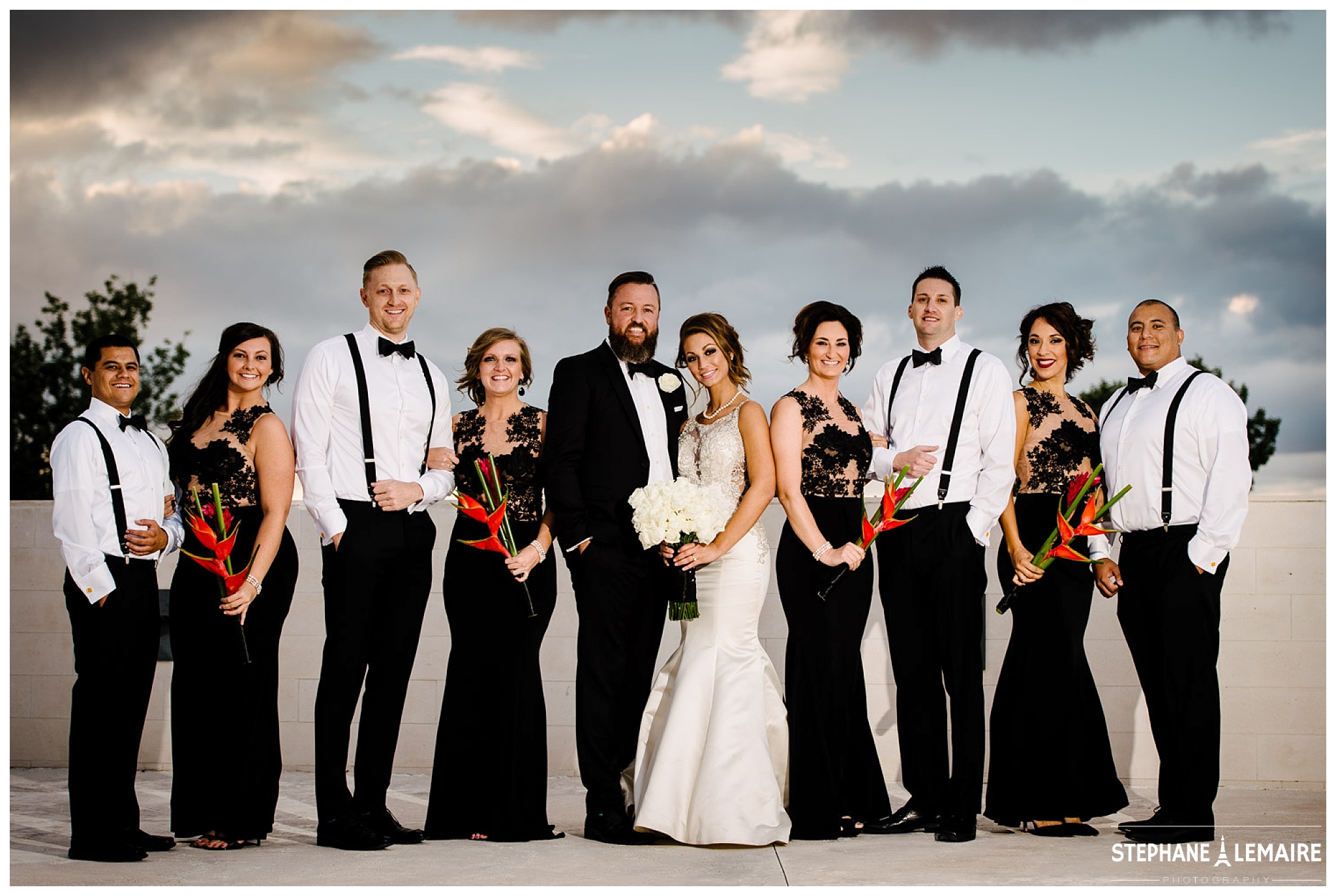Spencer theater wedding in Ruidoso Bridal party by Stephane Lemaire Photography 