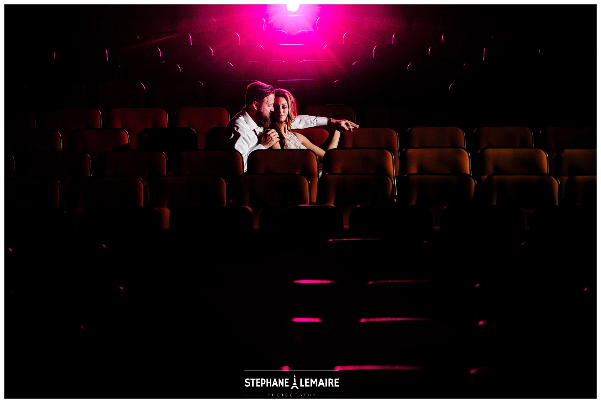 Bride and Groom photo in Spencer Theater 's Auditorium