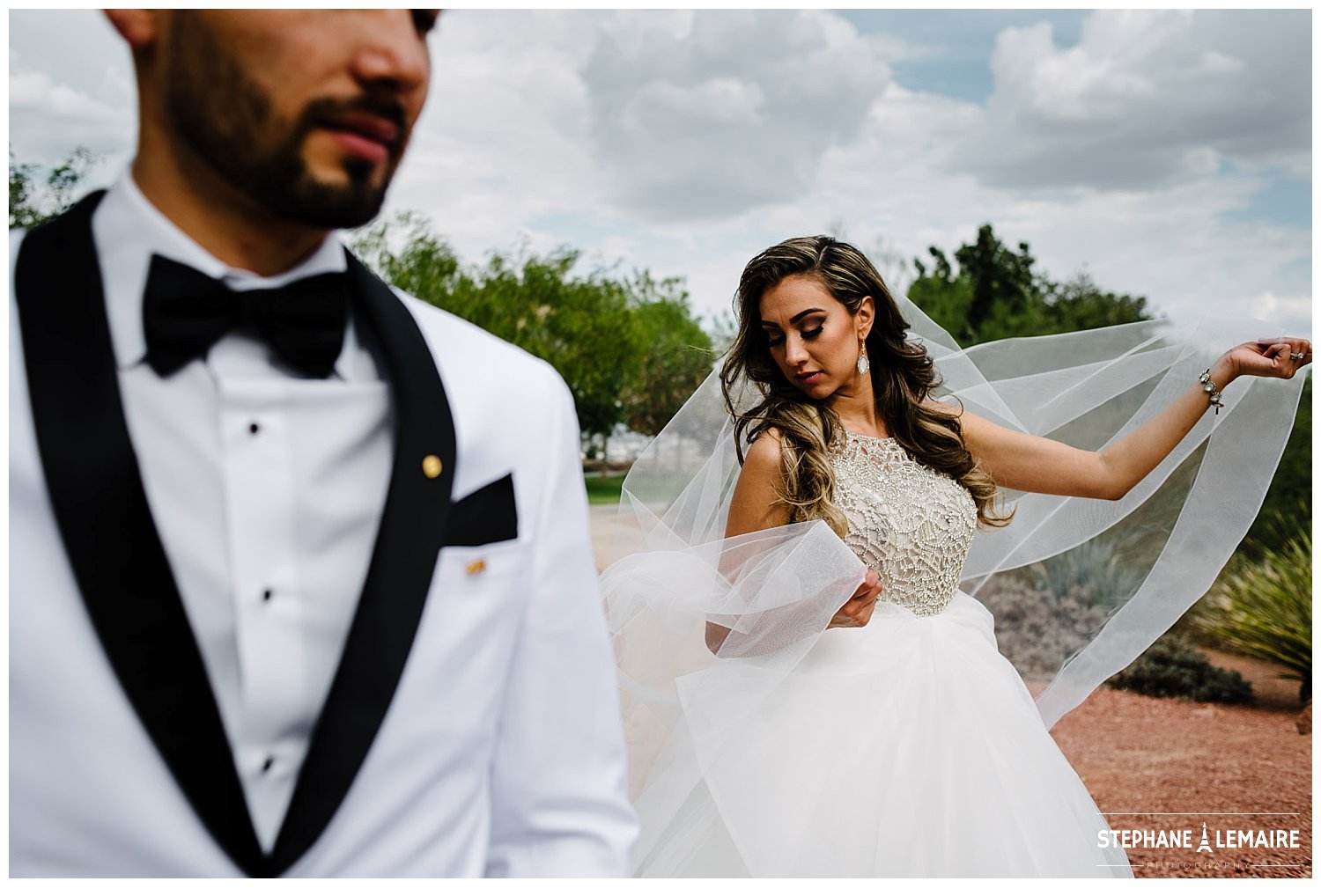 Wedding portraits in El Paso Texas by Stephane Lemaire photography
