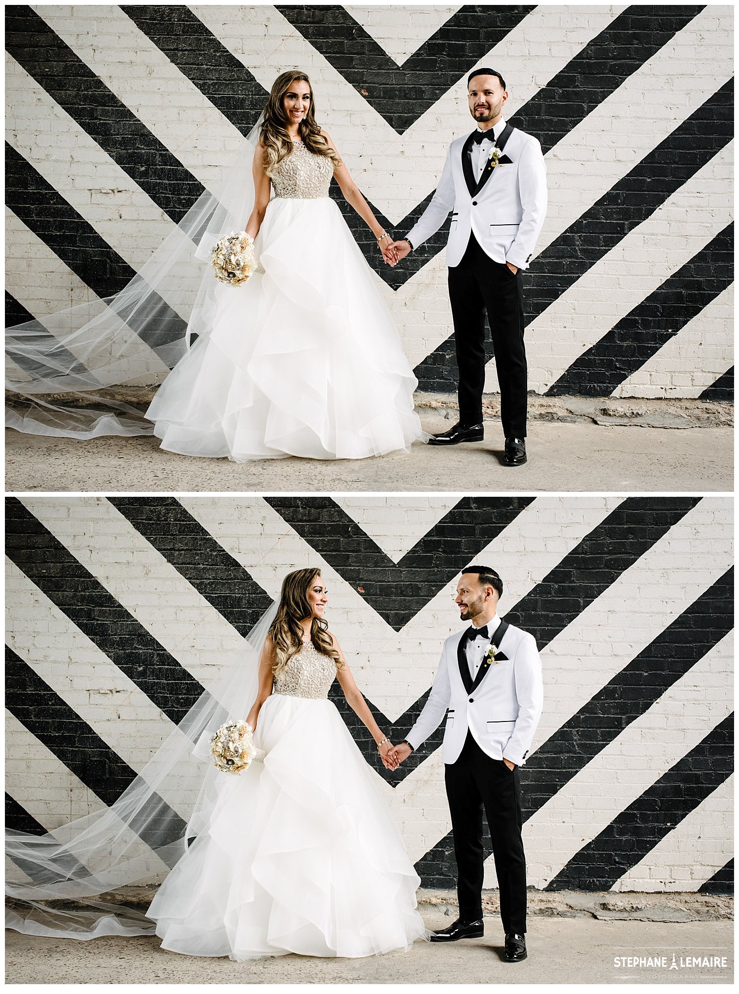 Wedding photo at Epic Railyard in El Paso Texas by Stephane Lemaire photography