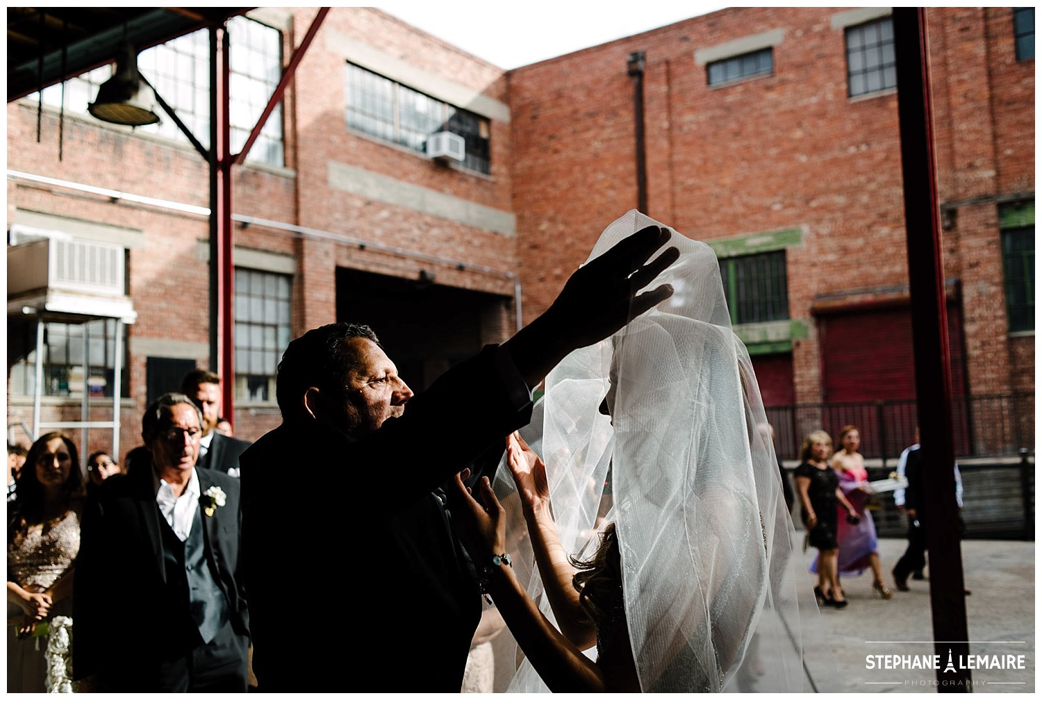 Epic Railyard  wedding ceremony pictures by Stephane Lemaire photography