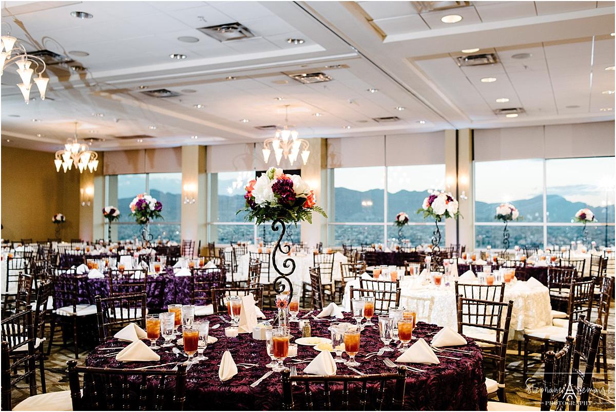 Wedding reception at Double Tree wedding venue in el paso texas by stephane lemaire photography