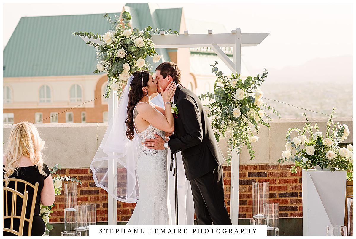 wedding ceremony at the plaza hotel in el paso 
