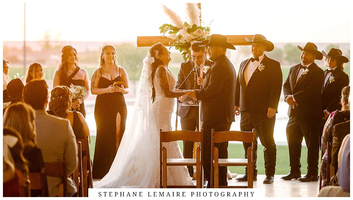 ceremony from a wedding at grace gardens