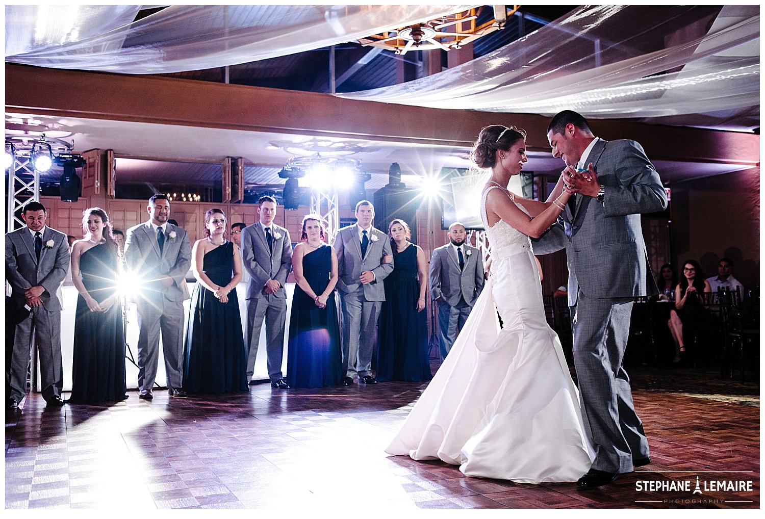 bride and groom first dance at El paso coronado country club reception