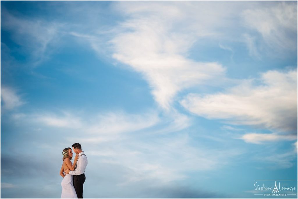 Bride and Groom at White Sands elopement photographed by Stephane Lemire
