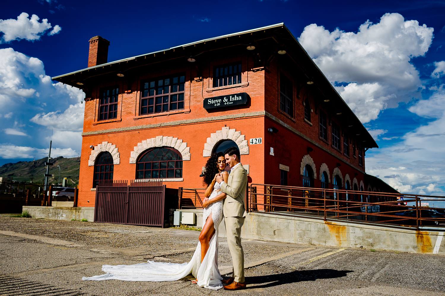 Wedding at St Rogers depot in El Paso Texas